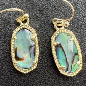 Kendra Scott Lee Gold & Abalone Earrings